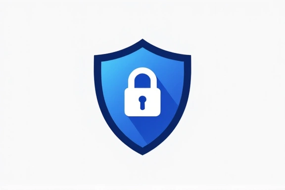 Digital privacy lock icon